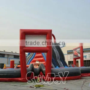 Large Giant Big Amusement Park Joy Slide Obstacle Combo thumbnail-5