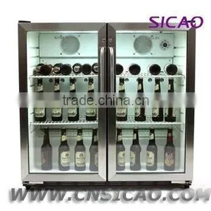 208L Two Glass Door Beverage Display Cooler for Beer thumbnail-3