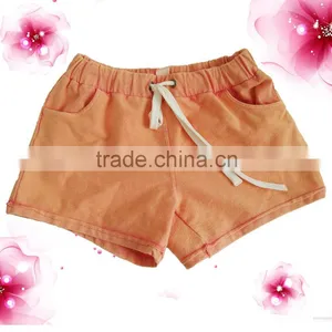 Kevince Terry Fashion Snowflake Wash Shorts Knitting Woman Clothing Stone Wash MOQ 2000pcs thumbnail-1