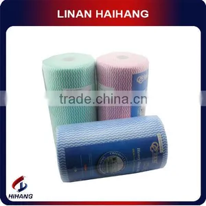 China Wholesale Spunlace Meshed Plum Blossom Roll Bacterial Custom Cleaning Cloth thumbnail-3