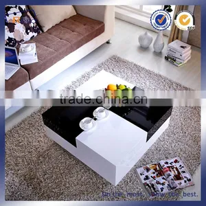 MDF High Gloss Extended Coffee Table/Tea Table thumbnail-2