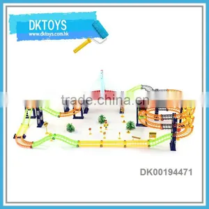 Giant Layer Vision Musical Winding Bridge Automatic Car Cycle Highway Kids Toys thumbnail-1