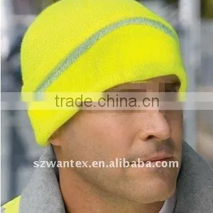 High-Visibility Acrylic Knitted Reflective Cap Safety Hat thumbnail-1