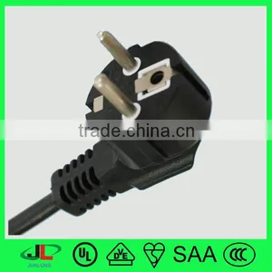 Europe VDE Certification France 90 Degree Schuko 3 Pin Electric Plug With High Quality VDE Eletrical Power Cable Wire thumbnail-6