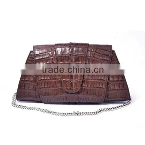 Genuine Crocodile Leather Handbag Handmade Women Purses Clutch Bag Wholesale thumbnail-1