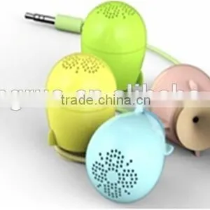 Creative Small Rocket Phone Speaker 3.5mm Connector Cartoon Mini Audio Player Computer Small Audio thumbnail-1