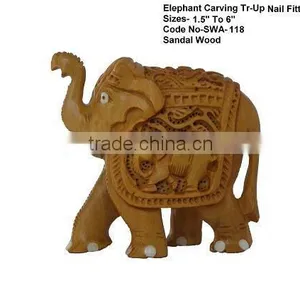 Sandalwood Carvings/sandalwood Elephant thumbnail-1