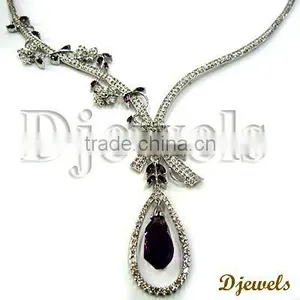 Diamond Necklaces, Bridal Jewelry, Diamond Gold Necklaces thumbnail-1