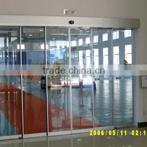 Economical Commercial Automatic Glass Sliding Door for Home Used thumbnail-1