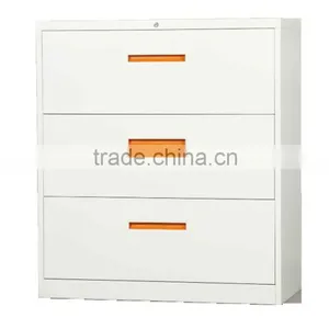 Three Drawer Office Furniture Steel Filing Cabinet thumbnail-1