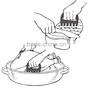 Wholesale Plastic BBQ Pulled Pork Shredder Chicken Wolverine Meat Claws thumbnail-5