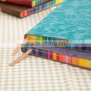 Fashion Colored Business Writing Leather A5 pu Note Book With Elastic Band thumbnail-4