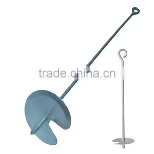 Hot Dipped Galvanized Auger Ground Anchor Ground Spike Anchor Ground Anchor thumbnail-3