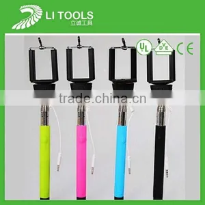Cheap Handheld Stainless Steel Wand Pole Wire Control Selfie Stick thumbnail-3