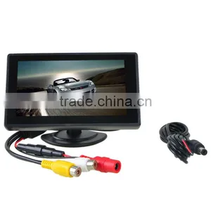 4.3"TFT LCD Display RearView Color Monitor for DVD VCR Backup Camera thumbnail-1