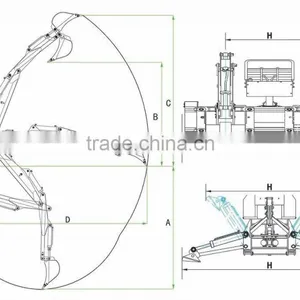 Hot Sail Biggest Huge Type Tractor PTO Use Hydraulic 180 Degree Swing Back Hoe Back Digger Excavator Lw-12 With CE Certification thumbnail-6