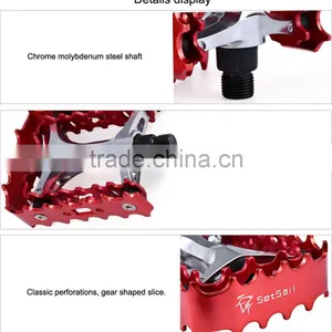 2 Pcs SETSAIL 662 MTB BMX Mountain Pedals Anti-skid Pedals Stainless Steel Ultralight Bicycle Pedals With 2 Bearings Axle thumbnail-4