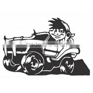 4x4 Cartoon Car Sticker thumbnail-1