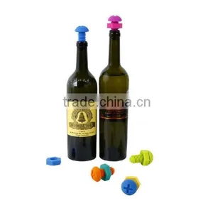 Funny Cute Silicone Wine Bottle Stopper/Cork,Silicone Wine Stopper thumbnail-1