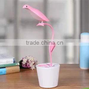 Simple Free Bird Lamp LED Small Table Lamp Bedroom Bedside Foldable USB Rechargeable Lamps thumbnail-4