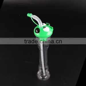 Plastic Fruit Cup With Straw and Lid thumbnail-1