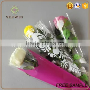 Clear Opp Transparent Single Rose Flower Sleeve thumbnail-2