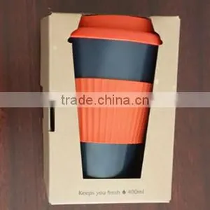 Biodegradable Colorful Bamboo Fiber Large Drinking Cup/mug thumbnail-1