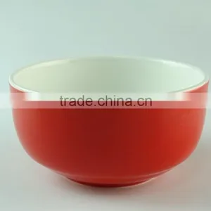 Red Glazed Ceramic Bowl and Wooden Chopsticks Set in Gift Box Dinner Set for Wholesale thumbnail-2