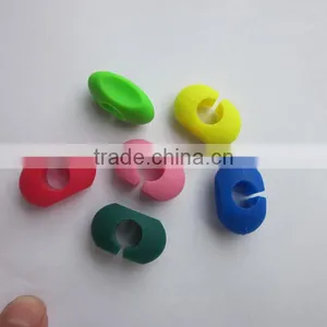 Wholesale 3D Designed FDA /LFGB Food Grade Glass Drink Cup Identifier Silicone Tea Cup Party Glass Marker thumbnail-1