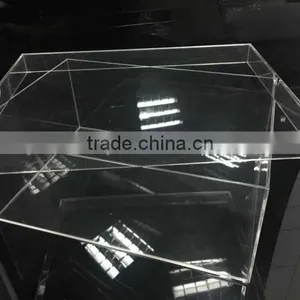 Bespoke Acrylic Shoe Box/Customized Transoparent Plexiglass Boxes With Removable Lid thumbnail-1