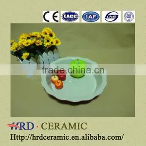Wholesale Daily Use Porcelain Ceramic Bakeware Fruit Plate thumbnail-1
