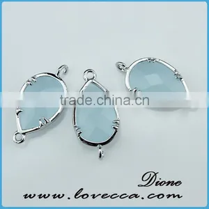 Hot Selling High Quality Blue Color Glass Natural Birthstone Pendants thumbnail-6