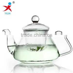 Heat Resistant Transparent Borosilicated Glasswares Tea Pot Coffee Pot thumbnail-1