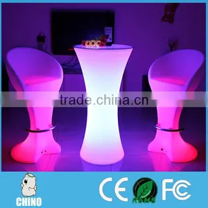 PE Material Color Changing Led High Bar Chair CC5611 thumbnail-1
