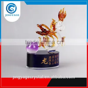 Jingyage Personalized Chinese Zodiac Crystal Dragon Healthy 3d Model Souvenir Gifts thumbnail-2