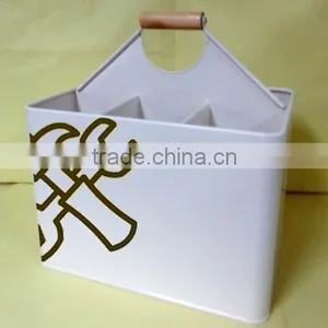 Garden Tool Storage Basket With Dividers thumbnail-1
