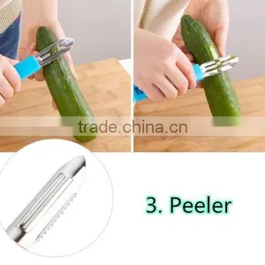 Promotional Kitchen Tool 4 in 1 Peeler &Bottle Opener thumbnail-4