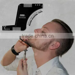 2017 New Arrival Beard Shaping Template Comb Beard Comb thumbnail-6