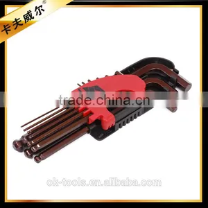 Ok-Tools 9pcs Ball Point Long Hex Key Set Metric thumbnail-1