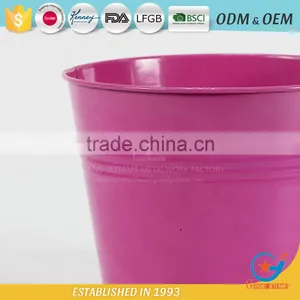 Decorative Plant Pot Covers Outdoor Metal Garden Galvanised Plant Pots thumbnail-5