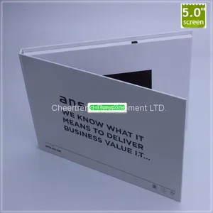OEM 5″ USB Digital A5 LCD Video Screen Greeting Card With Speaker,rechargebale Lithium Battery thumbnail-1
