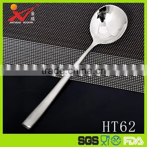 LFGB Stainless Steel Kitchen Utensil Korea Round Spoon HT62 thumbnail-1