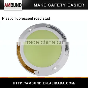 Safety LED Fluorescent Plastic Reflective Road Stud Markings thumbnail-1
