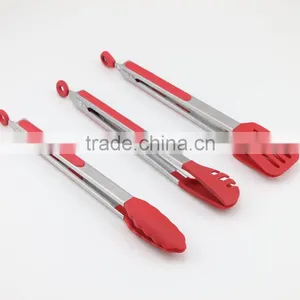 Non-stick Silicone Cooking Utensils Set Kitchen Tongs BBQ Tongs thumbnail-1