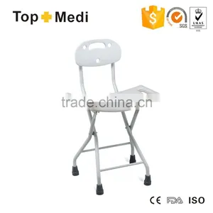 Topmedi Foldable Shower Chair With Back Rest thumbnail-1