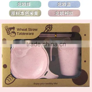New Environmental Protection Bowl and Cup Set by Wheat Straw thumbnail-6