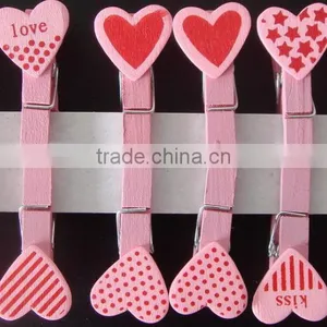 Small Craft Wood Cloth Peg With Iron Ring Factory thumbnail-3
