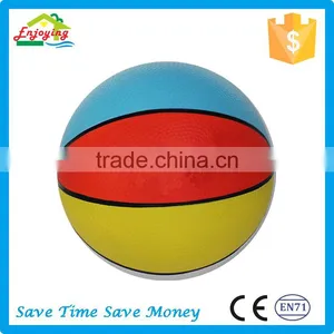 High Quality Enviromental Material Small Mini Kids Toys Rubber Pvc Basketball for Sale thumbnail-5