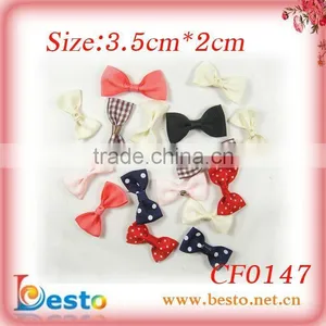 CF0147 Children Small Ribbon Bow Cheap Wholesale Flower for Hair thumbnail-1