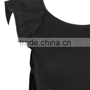 2016 Sexy Black Open Back Ruffle Knit Bodycon Evening Dress HSD2207 thumbnail-6